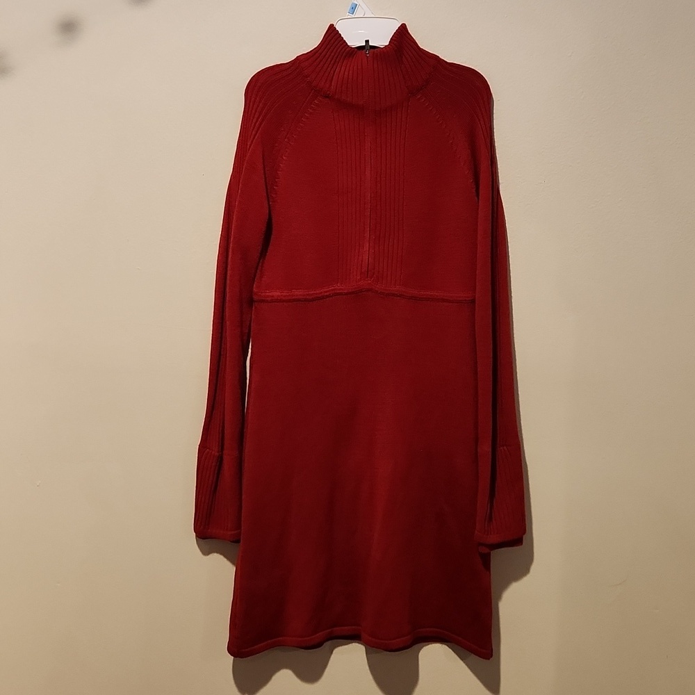 ❤️ ATHLETA OLYMPIA SWEATER DRESS IN CLARET RED, XS - Picture 13 of 15